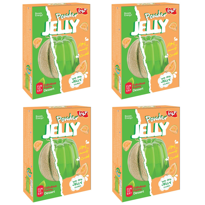 پودر ژله طالبی کوپا - 100 گرم بسته 4 عددی
