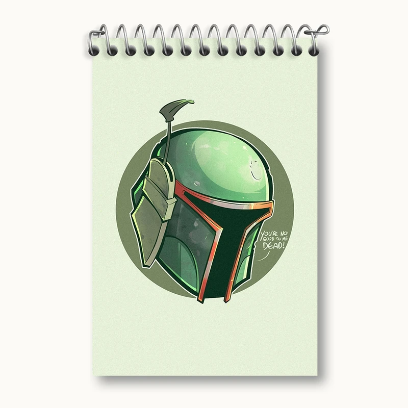 دفتر یادداشت 50 برگ خندالو مدل جنگ ستارگان (Star Wars) کد F144