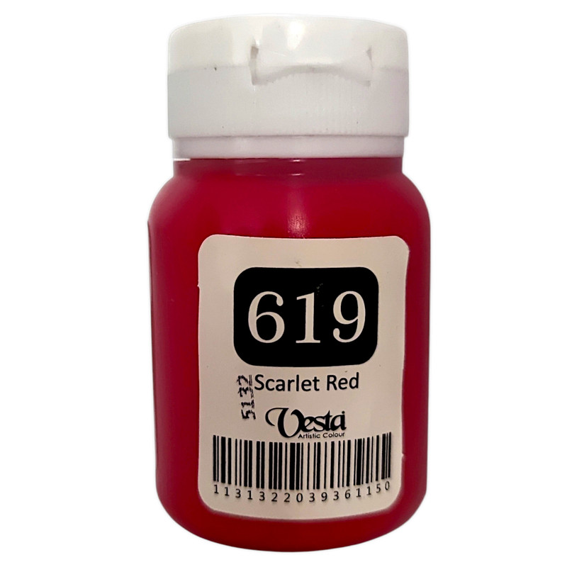 رنگ پارچه وستا مدل 619 حجم 60 میلی لیتر