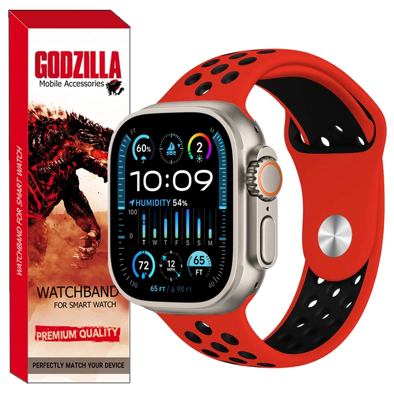 بند گودزیلا مدل Sport مناسب برای اپل واچ Ultra 49mm