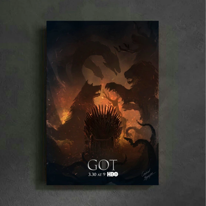 تابلو شاسی مدل  گیم اف ترونز (Game of Thrones) کد FMO92