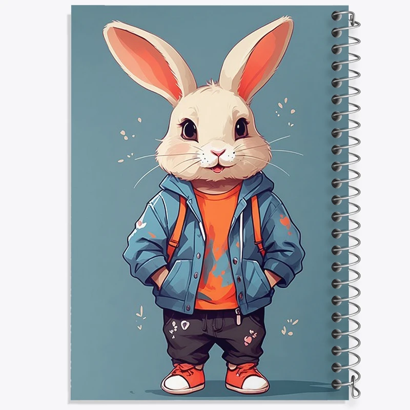 دفتر مشق 100 برگ خندالو طرح خرگوش کد F2886