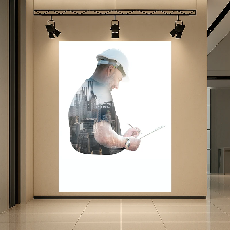 پوستر پارچه ای طرح مخمل مهندسی مدل برنامه ریزی پروژه کد AR3059333