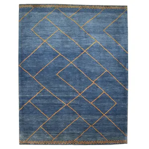 گبه دستباف سه متری طرح مراکشی کد 39504