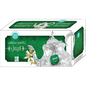 چای سبز و بهار نارنج کیسه ای فیصل مدل Green Tea Bitter Orange بسته 40 عددی
