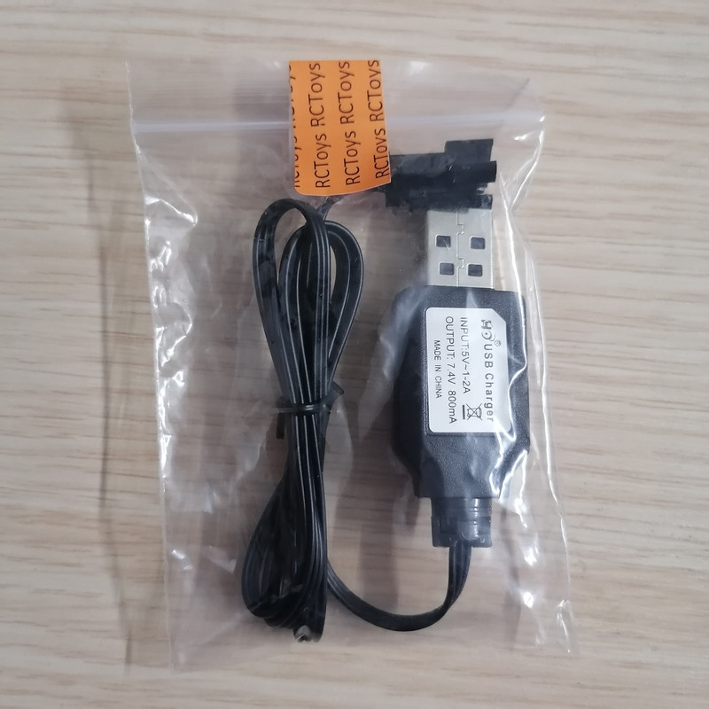 شارژر باتری ماشین کنترلی آفرود آرسی تویز مدل RCT_7.4v_SM3pin به همراه سوکت SM سه پین