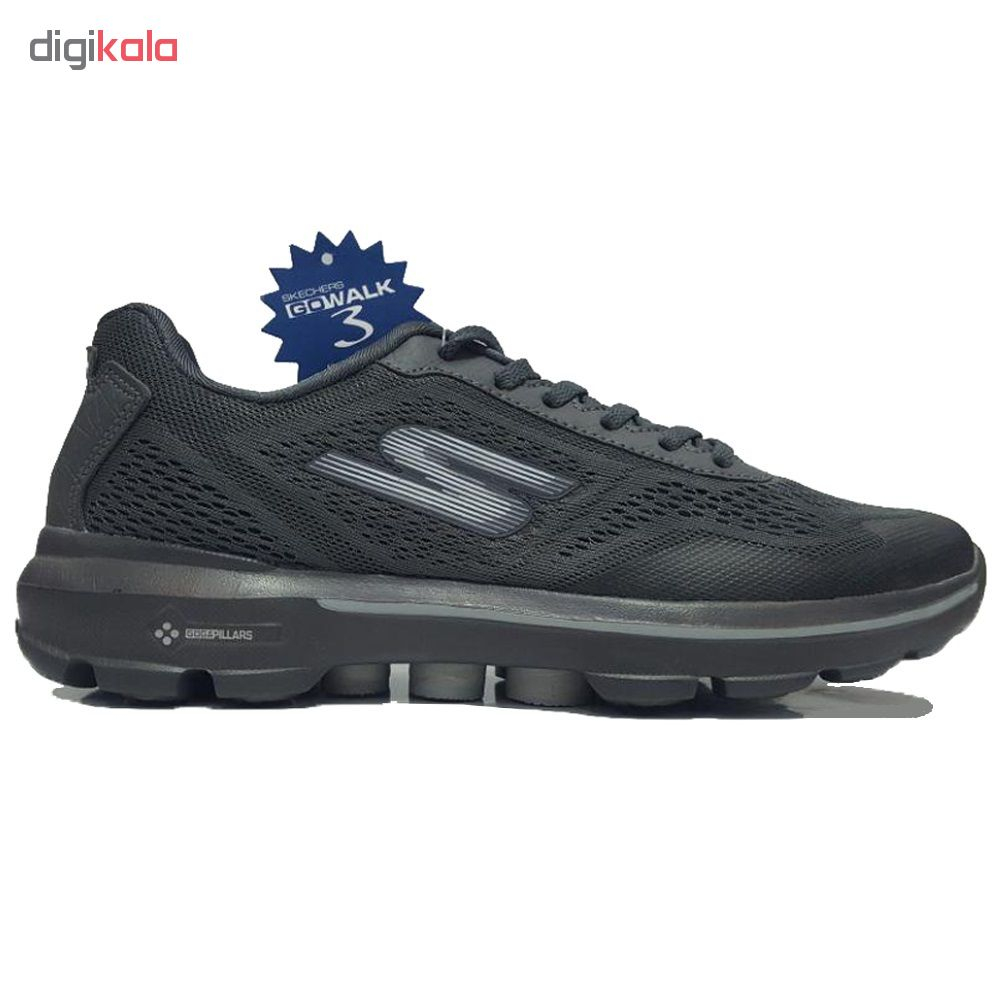 کفش مخصوص پیاده روی مردانه اسکچرز مدل go walk 3 pilars-Grey