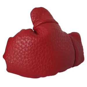 جاسوییچی چرم طبیعی گاوی دست دوز لمونو مدل دستکش بوکس کد KL489