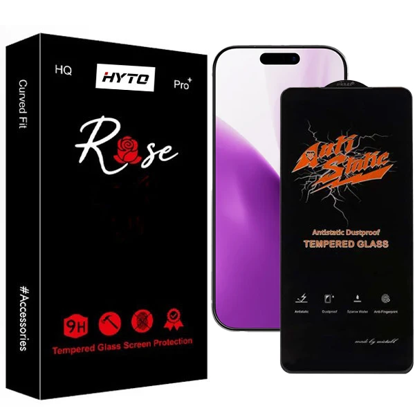  محافظ صفحه نمایش آنتی‌استاتیک هیتو مدل Rose Forta مناسب برای گوشی موبایل اپل iphone 17 Pro