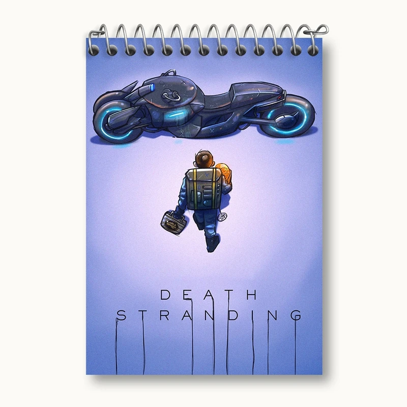 دفتر یادداشت 50 برگ خندالو مدل بازی دث استرندینگ (Death Stranding) کد 35158