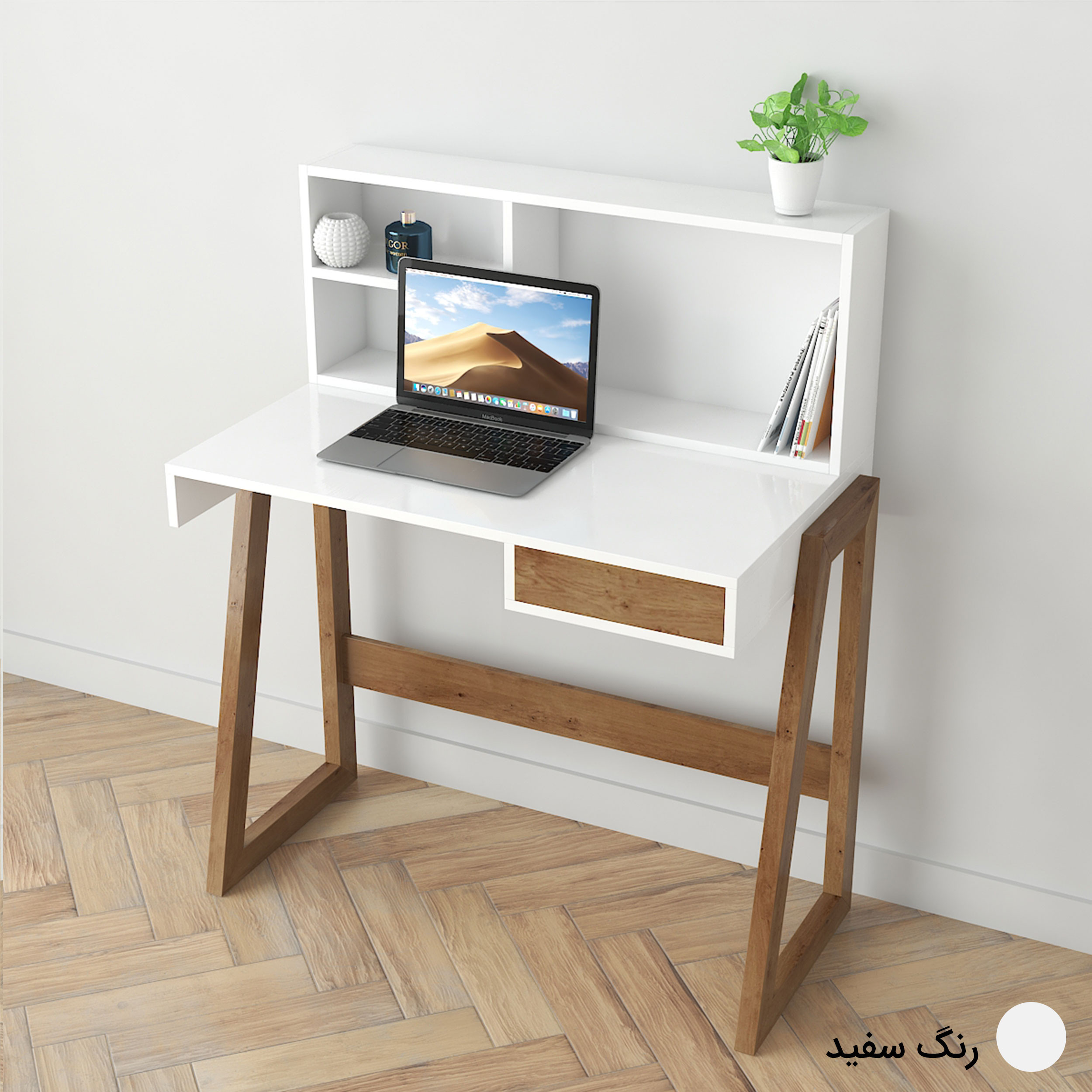 میز تحریر طرح کتابخانه دار مدل کاوه 1 کد K1 میز تحریر طرح کتابخانه دار مدل کاوه 1 کد K1