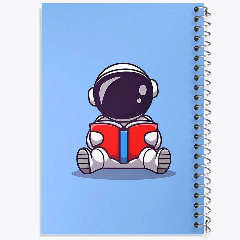 دفتر مشق 50 برگ خندالو طرح فضانورد بامزه کد N5167