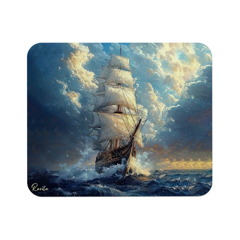 ماوس پد راویتا مدل کشتی کد 3713 سایز 24*19 سانتی متر