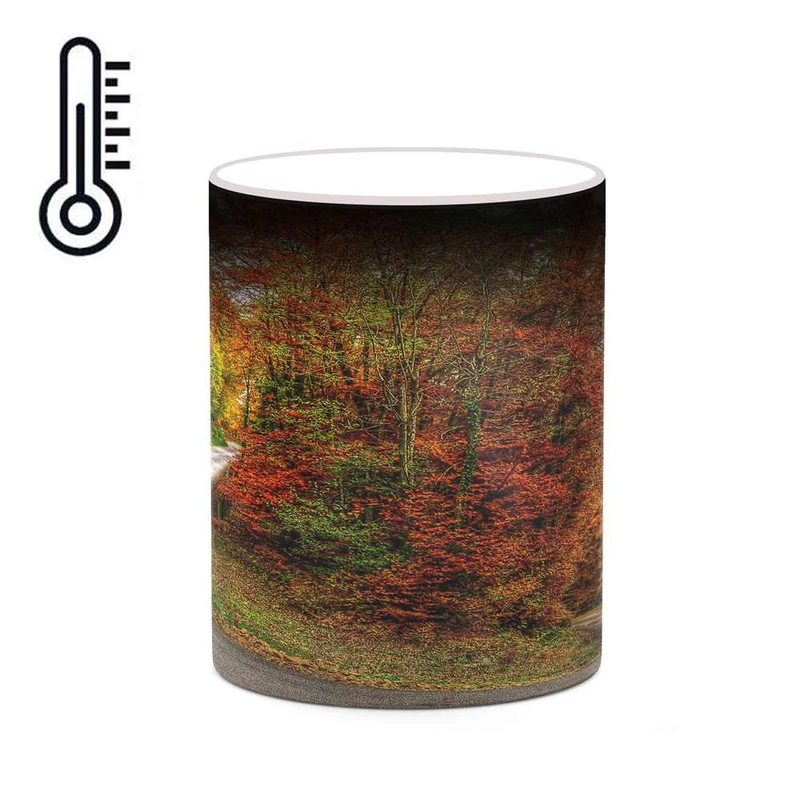 ماگ حرارتی کاکتی مدل منظره پاییزی کد mgh18582