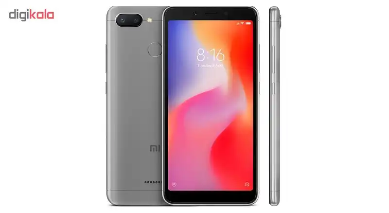 گوشی موبایل می مدل Redmi 6 M1804C3DG دو سیم‌ کارت ظرفیت 64 گیگابایت همراه با مچ بند هوشمند و هدفون می