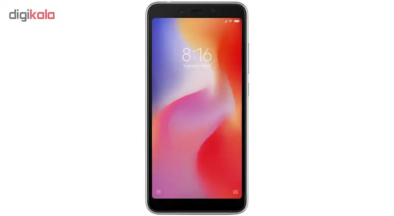 گوشی موبایل می مدل Redmi 6 M1804C3DG دو سیم‌ کارت ظرفیت 64 گیگابایت همراه با مچ بند هوشمند و هدفون می