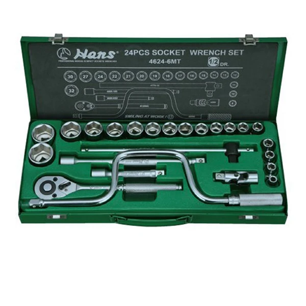 مجموعه 24 عددی آچار و سری بکس هنس کد 45555