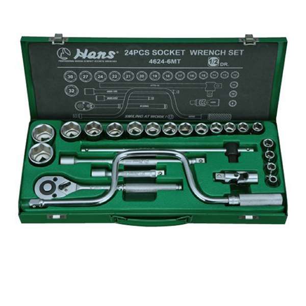 مجموعه 24 عددی آچار و سری بکس هنس کد 45555