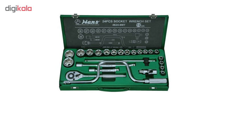 مجموعه 24 عددی آچار و سری بکس هنس کد 45555