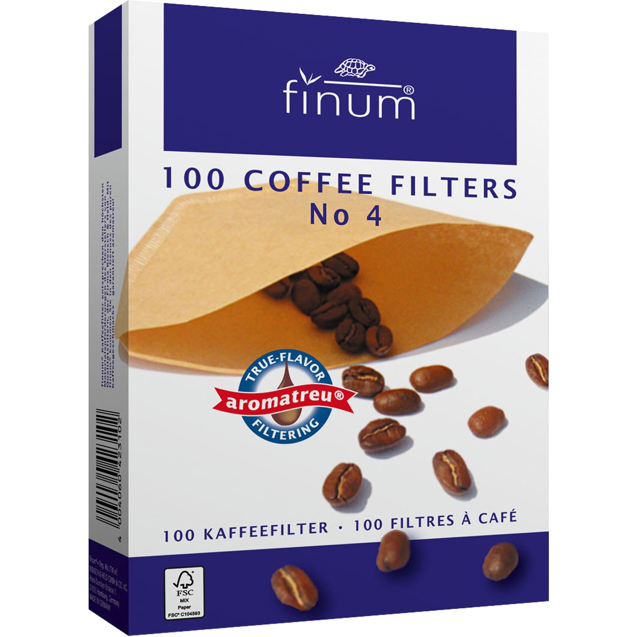 فیلتر قهوه فینوم سایز 4 - بسته 100 عددی
