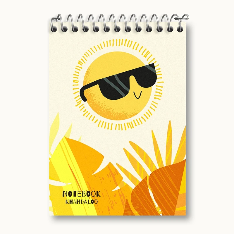 دفتر یادداشت 50 برگ خندالو مدل خورشید کیوت کد N974