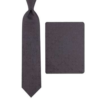 ست کراوات و دستمال جیب مردانه مدل GF-PO1253-BK