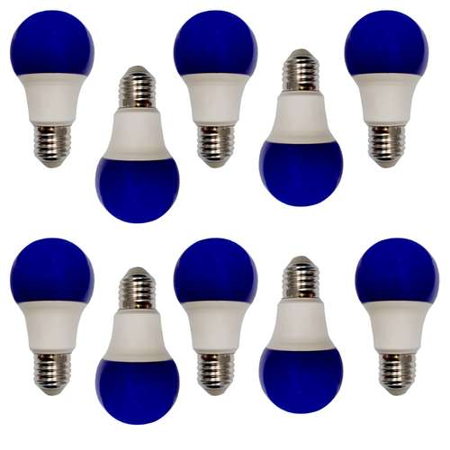لامپ 7 وات رنگی مدل حبابی پایه E27 بسته10 عددی