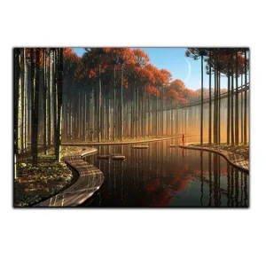 تابلو شاسی بکلیت طرح جنگل پاییزی مدل SH-S5165