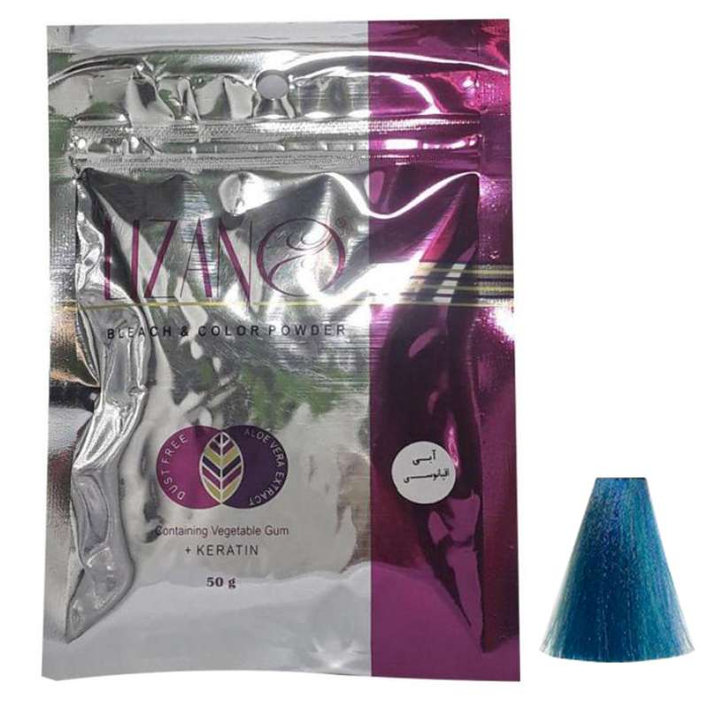 رنگ مو پودری لیزانو آبی اقیانوسی مدل Blue Ocean مقدار 50 گرم