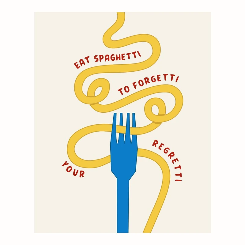 پوستر مدل  ماکارونی هدیه برای آشپز  