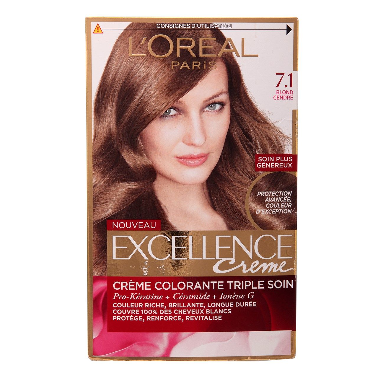 کیت رنگ مو لورآل مدل Excellence شماره 7.1 -  - 1