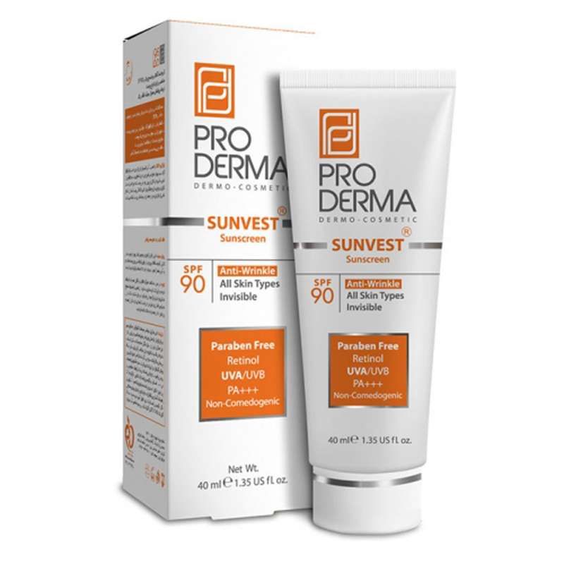 کرم ضد آفتاب و ضد چروک پرودرما مدل SPF90 حجم 40 میلی لیتر کرم ضد آفتاب و ضد چروک پرودرما مدل SPF90 حجم 40 میلی لیتر