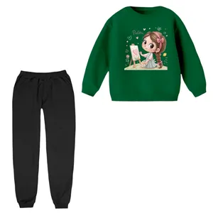 ست سویشرت و شلوار راحتی بچگانه مدل دخترک کد 14 