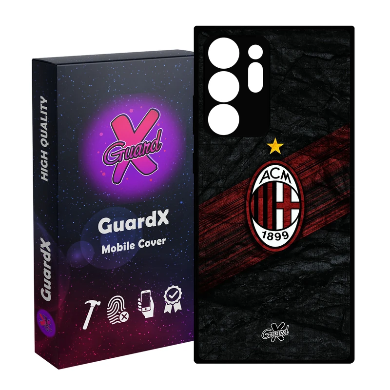 کاور گارد ایکس طرح AC Milan مدل Glass10057 مناسب برای گوشی موبایل سامسونگ Galaxy Note 20 Ultra