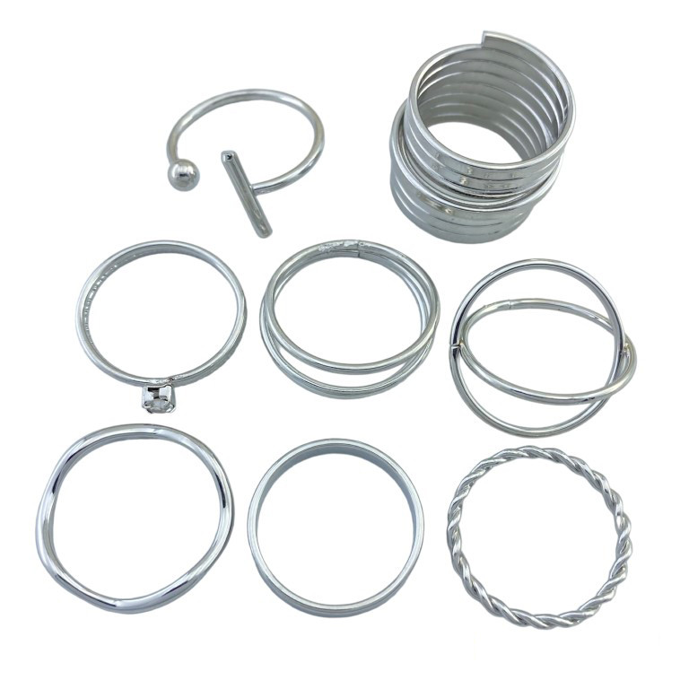 انگشتر زنانه مدل R4184 مجموعه 8 عددی