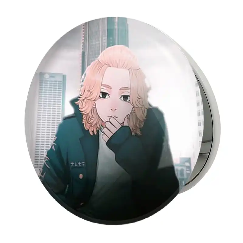 آینه جیبی خندالو طرح مایکی انیمه توکیو ریونجرز مدل تاشو کد 11146