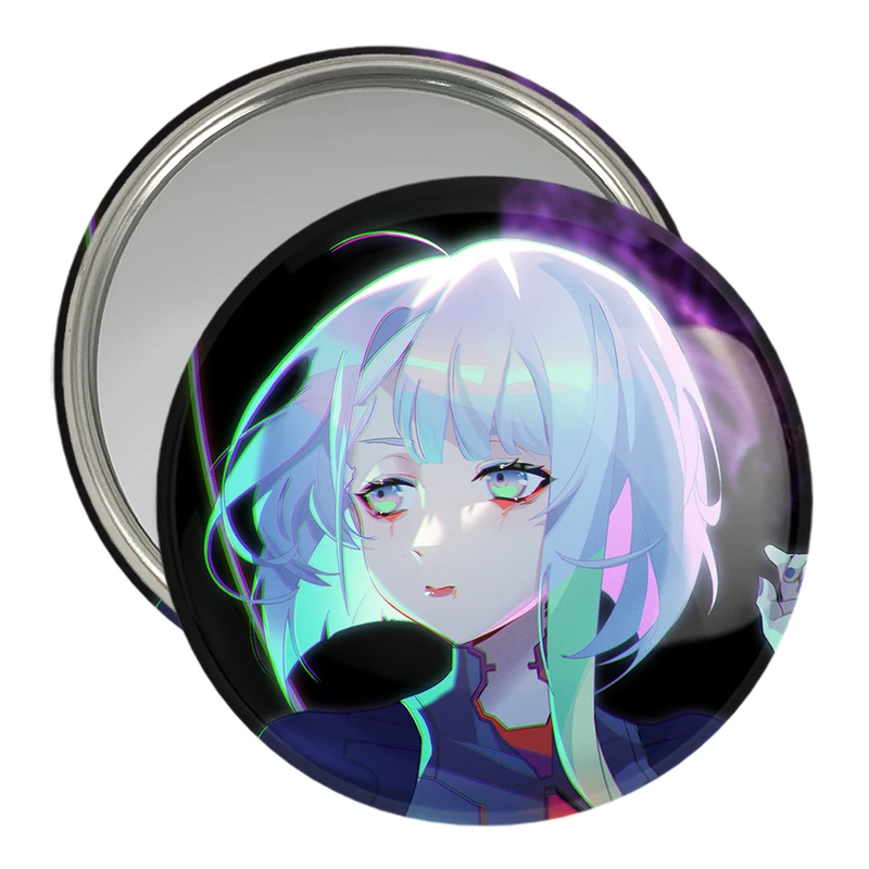 آینه جیبی خندالو مدل لوسی انیمه سایبرپانک کد 23961