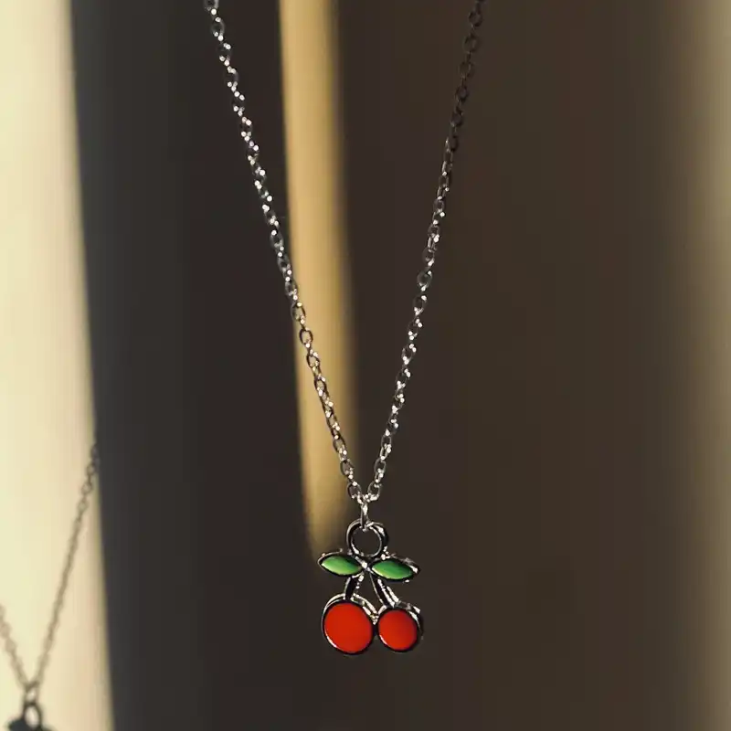 گردنبند زنانه مدل گیلاس کد 393