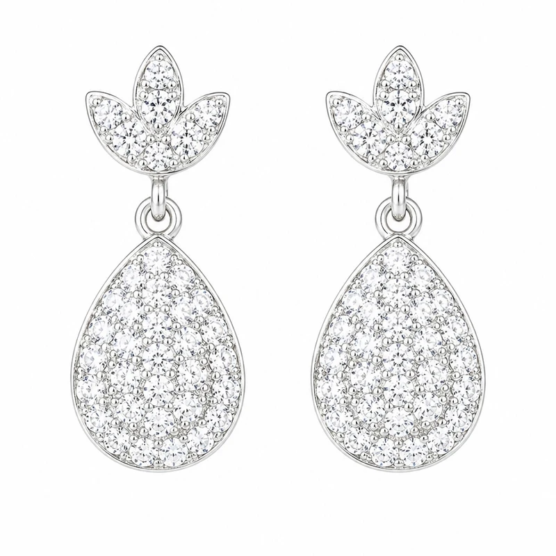 گوشواره میخی نقره زنانه مدل AI6277
