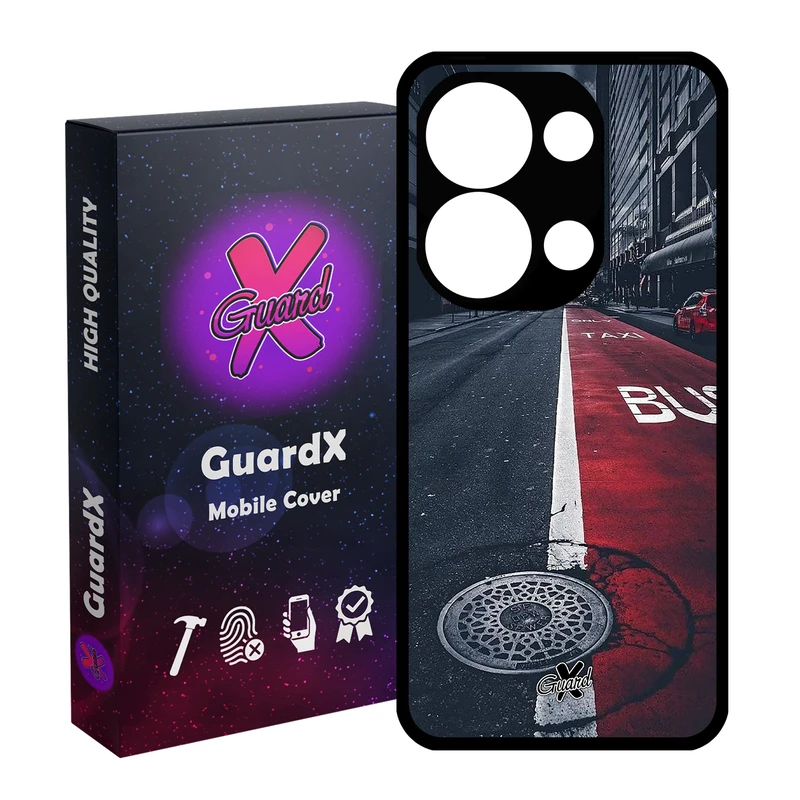 کاور گارد ایکس طرح Street مدل Glass10076 مناسب برای گوشی موبایل شیائومی Redmi Note 13 Pro 4G / Poco M6 Pro 4G