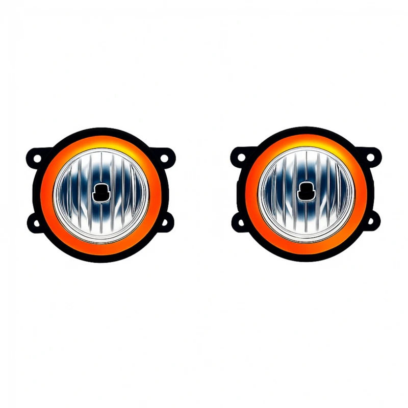 چراغ مه شکن جلو خودرو مدل نئون دار مناسب برای 207 بسته دو عددی