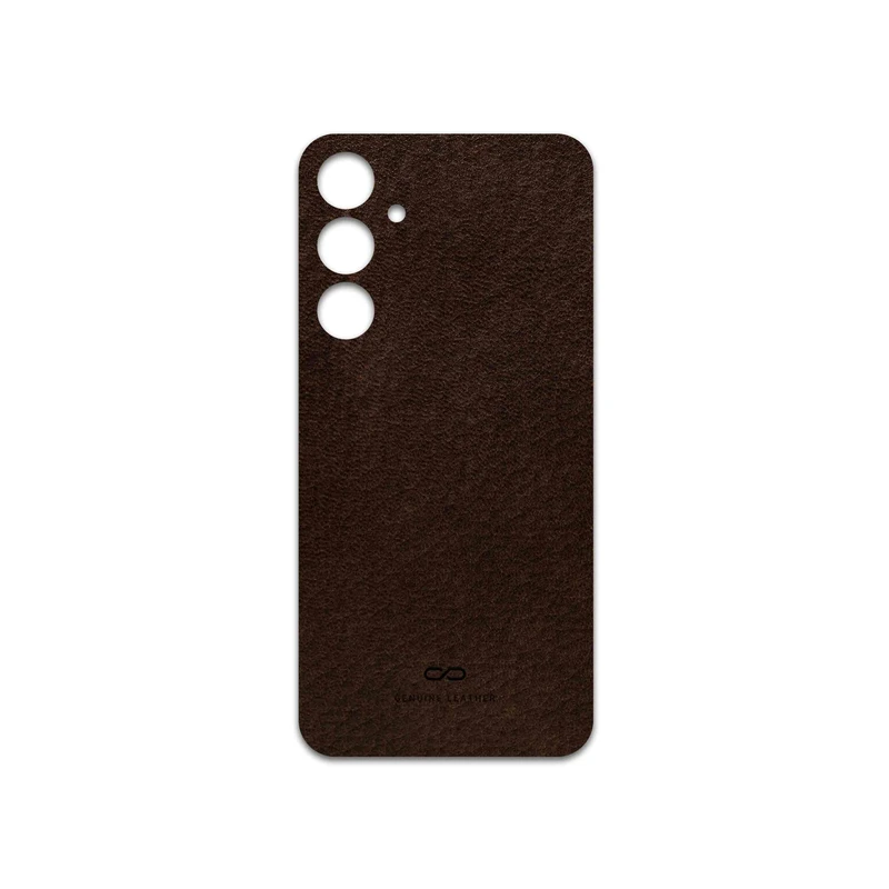 برچسب پوششی ماهوت مدل Dark-Brown-Leather مناسب برای گوشی موبایل سامسونگ Galaxy S23 FE