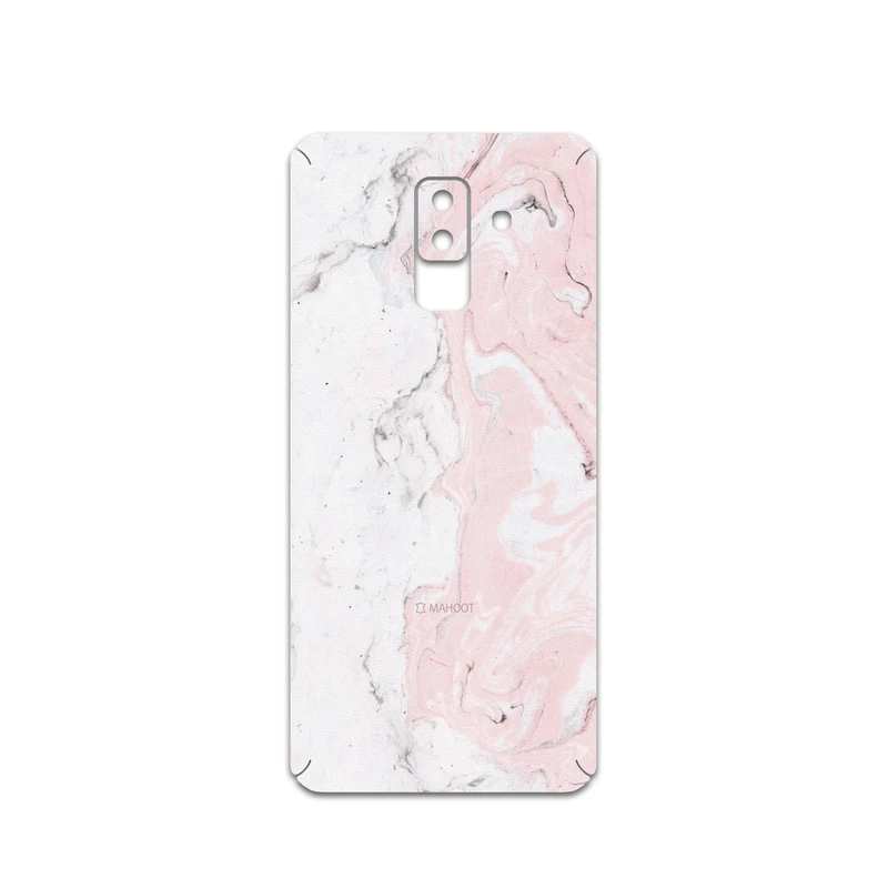 برچسب پوششی ماهوت مدل Blanco-Pink-Marble مناسب برای گوشی موبایل سامسونگ Galaxy A6 Plus 2018