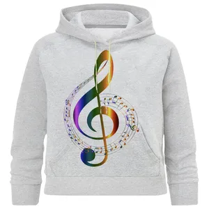 هودی دخترانه مدل نت موسیقی کد M 43