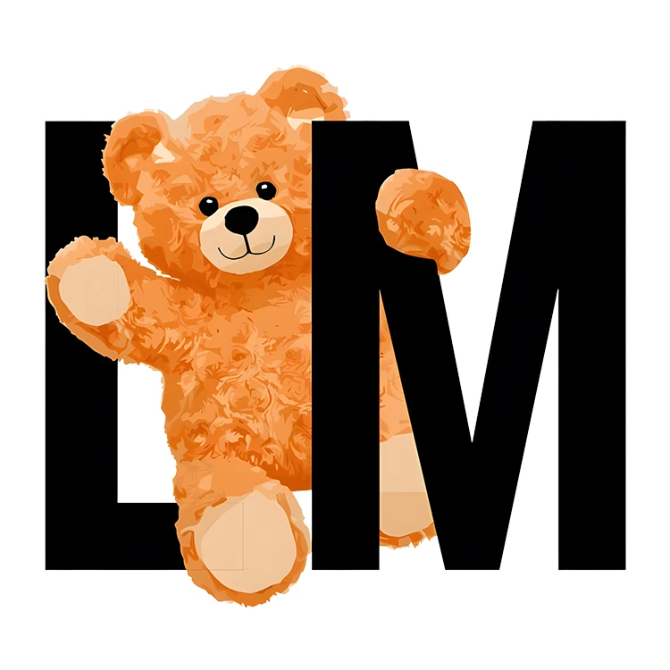 استیکر پارچه و لباس پاد آفرین مدل کارتونی طرح خرس تدی کد S3660