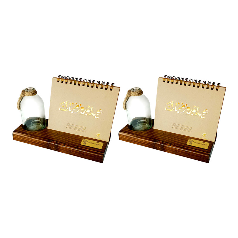 تقویم رومیزی سال 1401 پدیده نقش مدل plant place عیدنوروز بسته 2 عددی 