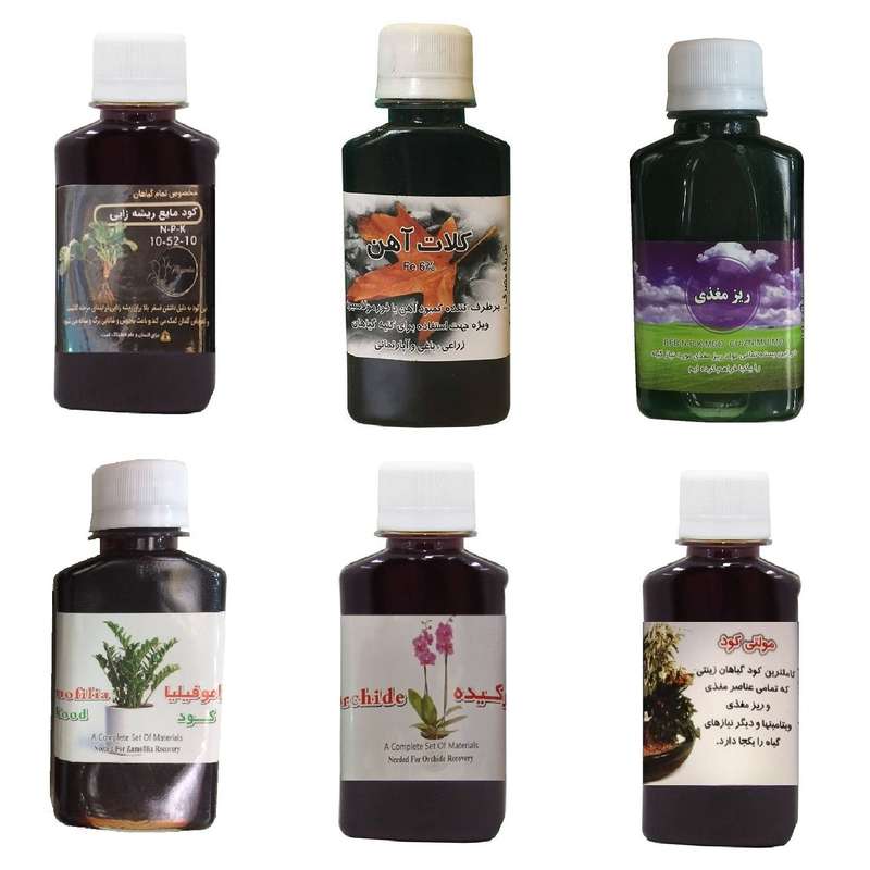 کود مایع فسفر ریشه زایی 10-52-10 و کلات آهن و ریز مغذی و کود سانسوریا و کود ارکیده و مولتی کود مدل life drop حجم 120 میلی لیتر کود مایع فسفر ریشه زایی 10-52-10 و کلات آهن و ریز مغذی و کود سانسوریا و کود ارکیده و مولتی کود مدل life drop حجم 120 میلی لیتر