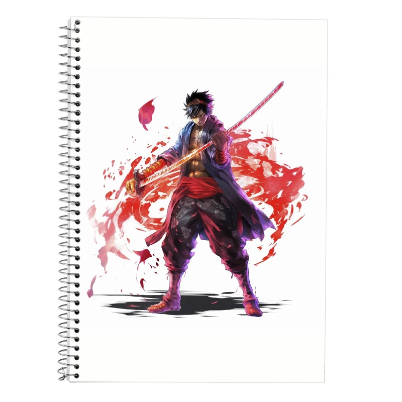 دفتر زبان 50 برگ مدوپد مدل سه خط طرح Demon Slayer کد DF10552