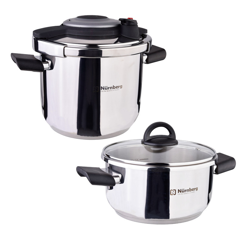 زودپز دوقلو نورنبرگ کد 129CK گنجایش 7 و 4 لیتر