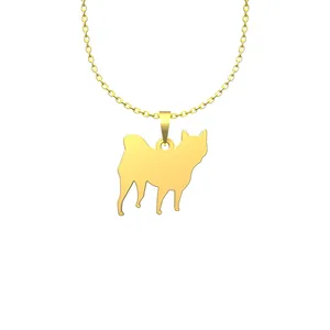 گردنبند طلا 18 عیار زنانه مدوپد مدل سگ کد J3-1-1045